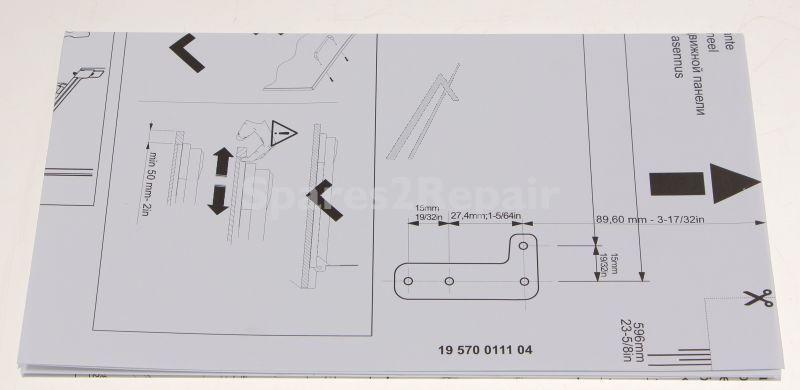 Smeg Jigs - 715040205 Template Door Fixing