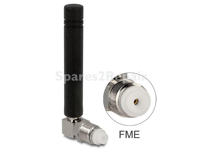 Delock Gsm Aerial - Gsm Quadband Antenna Fme 2 Dbi 90° Omnidirectional Fixed Bla