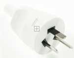Bachmann Plug - Schutzkontaktmontagestecker 3-polig , Weiss, Australien