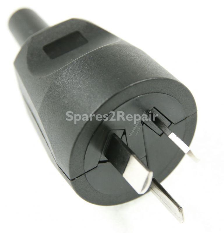 Bachmann Plug - Schutzkontaktmontagestecker 3-polig , Schwarz, Australien