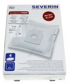 Severin Vacuum Cleaner Bags - Sb 7211 7211 4 Dustbags + 1 Motor Filter