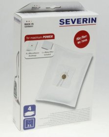 Severin Vacuum Cleaner Bags - Sb 7218 7218 Dust Bags X 4 + 1 Motor Filter