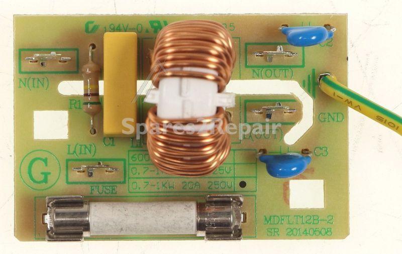 Microwave Noise Filter - 4055194353 Filter With Fuse [Electrolux Aeg]