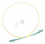 Logilink Optical Plug/optical Plug - Fibre Simplex Patch Cord, Os2 Sm G.657.a2, Lc-apc To Lc-apc, 0.5 M