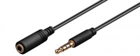 Goobay Jack Connector - Extension Cable Audio Stereo Jack 3 5 Mm Male - Female Iphone - 62476