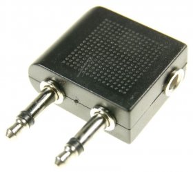 Goobay Jack adapter - 61004 Jack Audio-phono Y Adapter [2x Jack Plug 3 5mm - 1x Jack Socket 3 5mm] Black