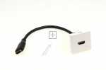 Hdmi Mounting Frame - Wall Plate Adapter 45 X 45 Hdmi + Cable