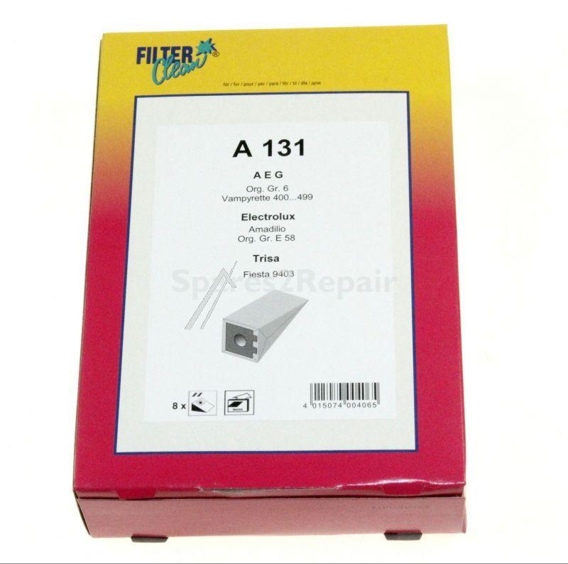 Filterclean Vacuum Cleaner Bags - A131 000235-k Paper Dust Bag X8+1 Filter