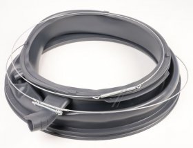 Door Seal Washing Machine - 20007281 Boot Gasket Suds Resistant With Lighting Nozzle Anthracite Black (epdm) Grease-resistant - 772655 [Bosch Siemens]