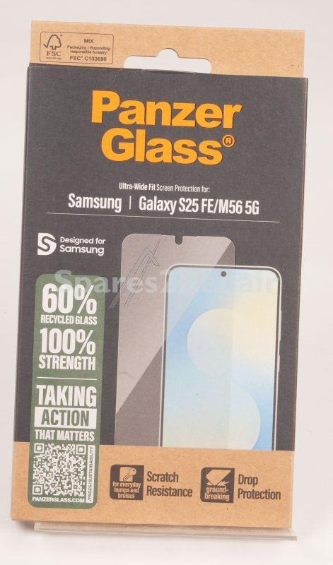 Panzerglass Display Protective Film - Pg35953 Panzerglass Screen Protector Samsung Galaxy New S24 Fe | M56 5g | Ultra-wide Fit
