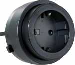 Schwaiger Connection Block - Power-rail Msps0230 Modular Power Plug Black 230v Socket On-off Switch