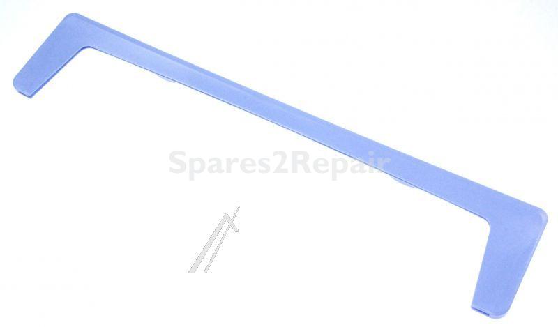 Profile - C00117293 482000028946 Trim - Glass Crisper Cover 505x103x8 Blue [Whirlpool Indesit]