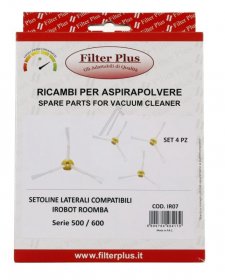 Filter Plus Vacuum Cleaner Nozzle - Set Of Brushes For Roomba Series 500 X 4