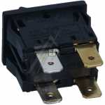 Interbar Rocker Switch - 3634-201 22 Rocker Switch Series 3634 Black