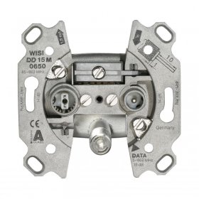 Wisi Aerial Outlet Sockets - Dd 15 M 0650 Multimedia-durchgangsdose, 14 Db, 1 StÜck, 3-loch, F-anschlu