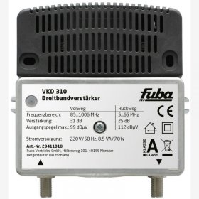 Fuba Indoor Amplifier - Vkd310 Signal Amplifier 85 - 1006 Mhz