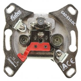 Fuba Pass Outlet - Gad 510 Dc Tv Antenna Wall Outlet Adaptable For Fuba ,10db