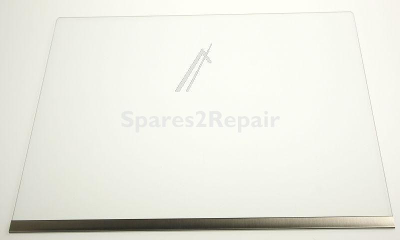 Glass Panel - C00326270 481010699234 Glass Crisper + Inox Profile [Whirlpool Indesit]