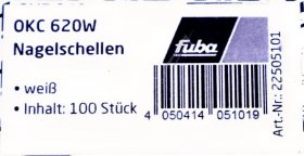 Fuba Cable Clamp - Okc 620w 100 Pcs Wire Clips, 5-7mm, 20mm