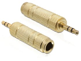 Delock Cable/plugs/adapter - Adapter Stereo Plug 3.5 Mm 3 Pin > Stereo Jack 6.35 Mm 3 Pi