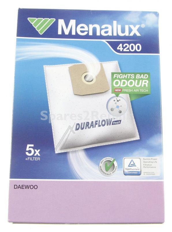 Vacuum Cleaner Bags - 4200 9001961342 4200 5 Bags+1mf To Cut [Electrolux Aeg]