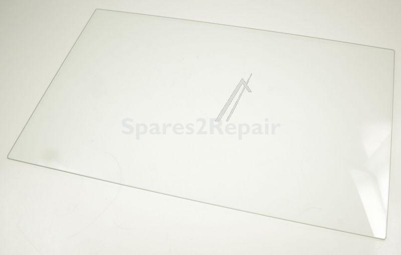 Glass Panel - C00620245 488000620245 Glass Shelf Chiller 497x302 6x3 9 [Whirlpool Indesit]