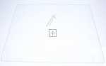 Vegetable Drawer Cover - 47019641 Crisper Glass Shelf 373 New Reg [Vestel]