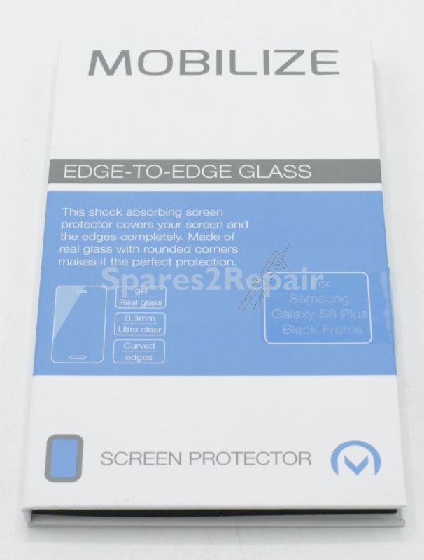 Mobilize Display Protective Film - 44623 Mobilize Edge-to-edge Glass Screen Protector Samsung Galaxy S8+ Black