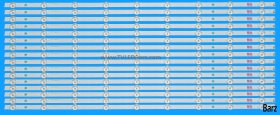 Philips LED Backlight Array Philips 65PUS8555/12 65PUS8505/12 65PUS8506/12 65PUS8556/12 65" TPT650U2-EQQA3.G REV. S3B LB65089 LB6508W 16pcs