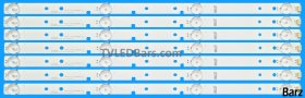 Barz LED Backlight Array Hisense HD426K3U51-T1K1 HD426DU-B51 43" SVH420AB2 SVH420AB3 SVH420AB4 7pcs