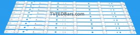 LG for Panasonic LED Backlight Array Panasonic TZLP253AHAA 49" 49inch_Panasonic_3PCM00747A_REV0.5 9pcs