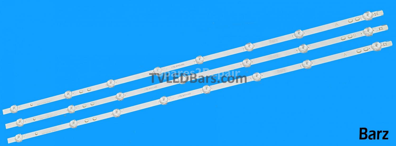 Barz LED Backlight Array Vestel 23331585 40" VES400UNDS-2D-N11 N12 N14 LB40017 2xA 1xB