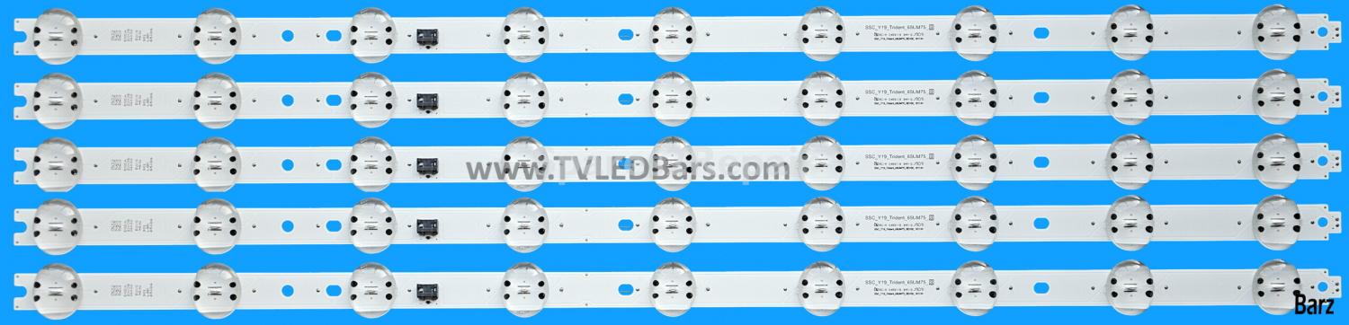 LG LED Backlight Array LG AGM76931001 AGM76931002 65" NC650DQG-AAHH2 -ABXA1 -ABXA3 -ABXA4 SSC_Y19_TRIDENT_65UM75 5pcs