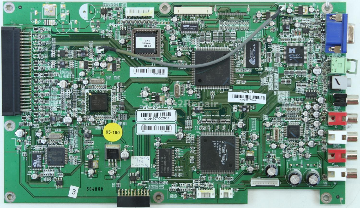 Evesham V30DMTT - Main AV - PWB-0647-06 - V27DMBB-ZE1 - M-064707-002967