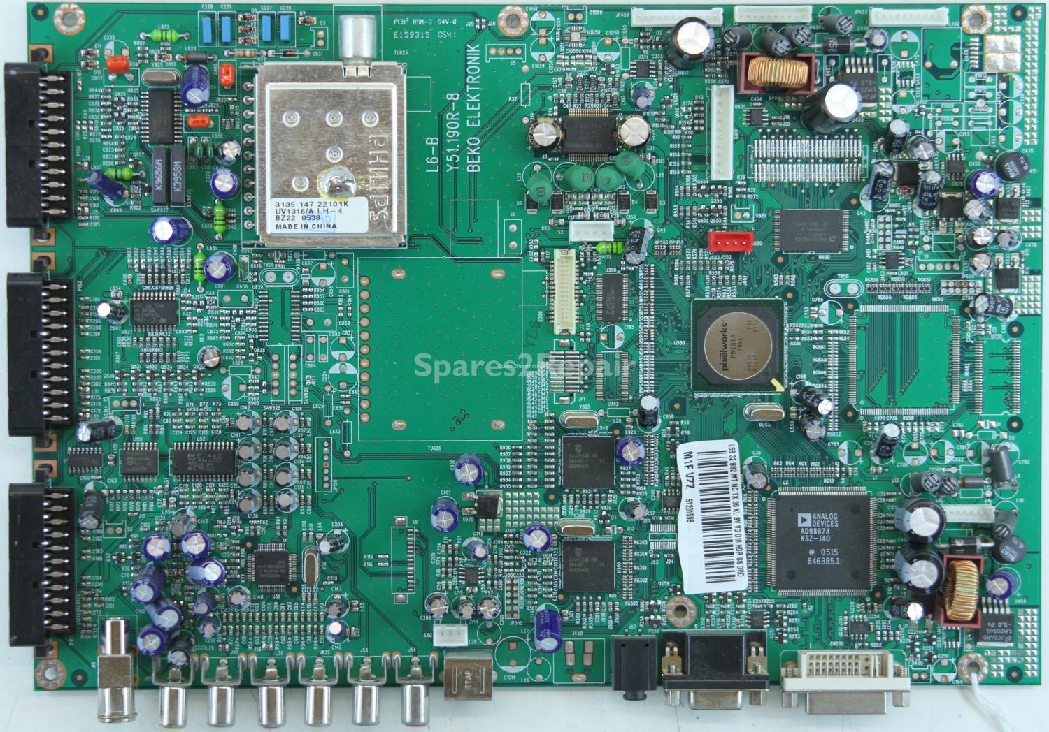 Grundig 32LWX82-7512-REF - Main AV - M1F VZZ - L6-B - Y51.190R-8 - BEKO ELEKTRONIK
