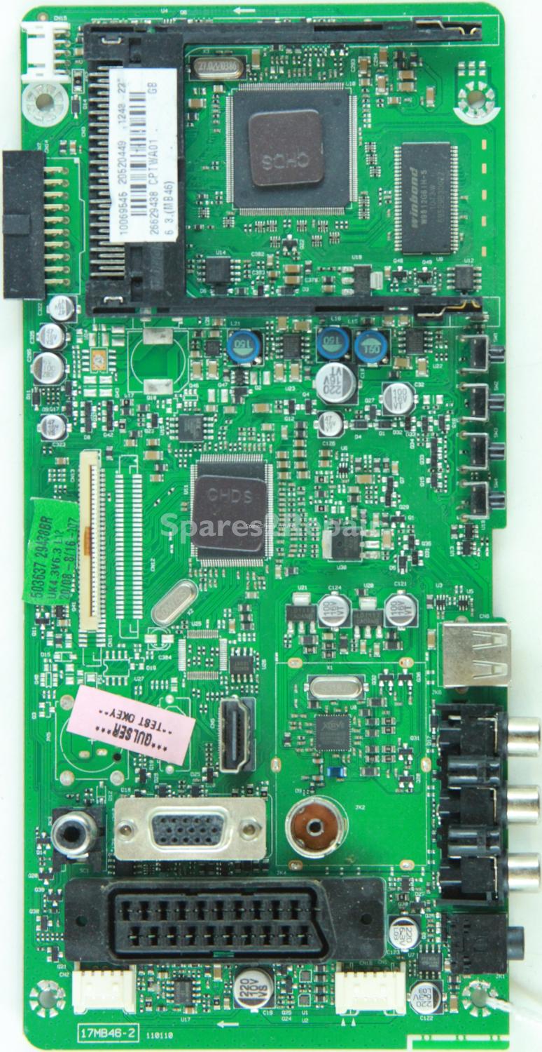 Grundig GU22WDVD10 - Main AV - 20520449 - 17MB46-2 - 110110