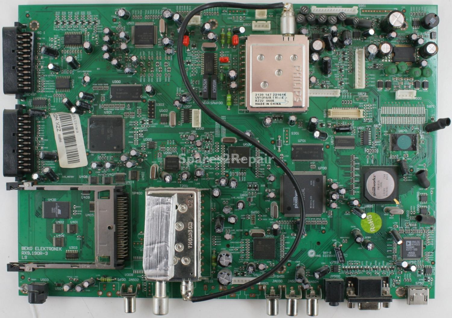 Grundig GULENAR32HDIB - Main AV - RX9.190R-3 - X2H XZZ