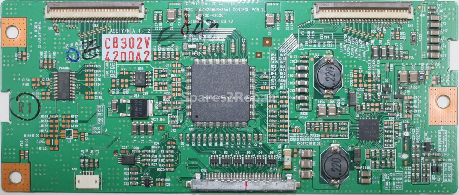 Haier LTF42K1CV - LVDS - 6870C-4200C - A-1- 2 - LC420WUN-SAA1 CONTROL PCB 2L