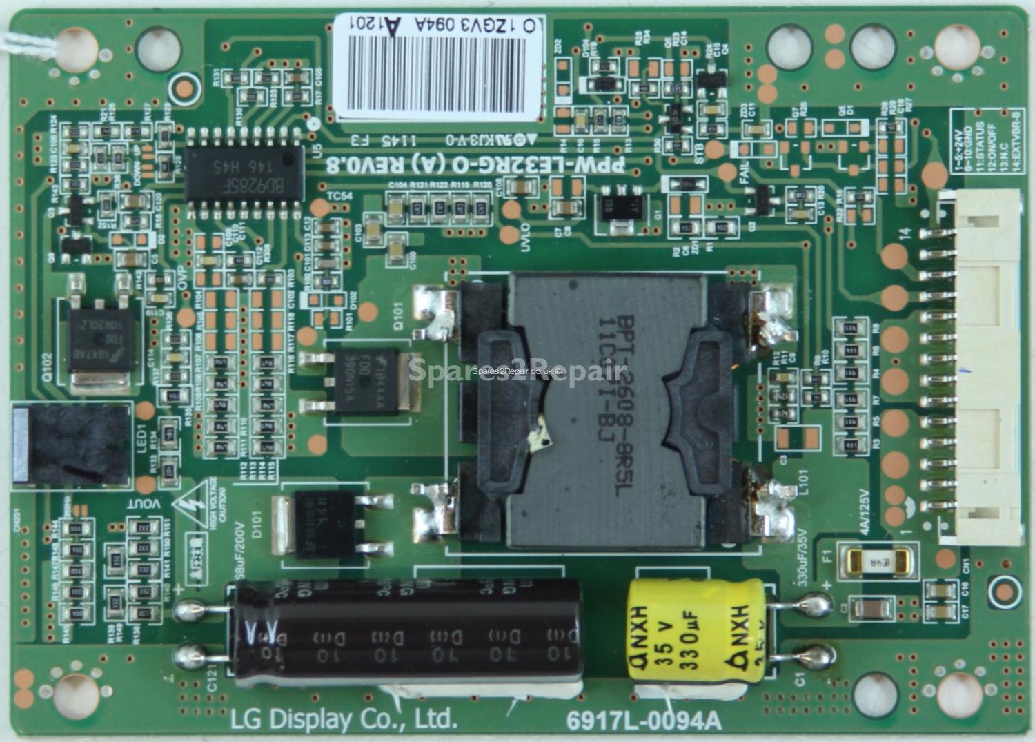 LG 32LS3400-UA - LED Driver Board - 6917L-0094A - REV0.8 - PPW-LE32RG-O(A)