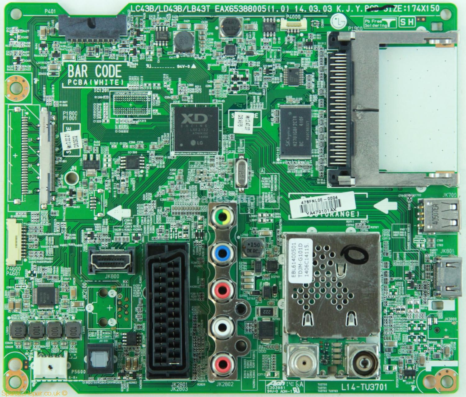 LG 49LB552V-TB - Main AV - EAX65388005(1.0) - LC43B/LD43B/LB43T - L14-TU3701