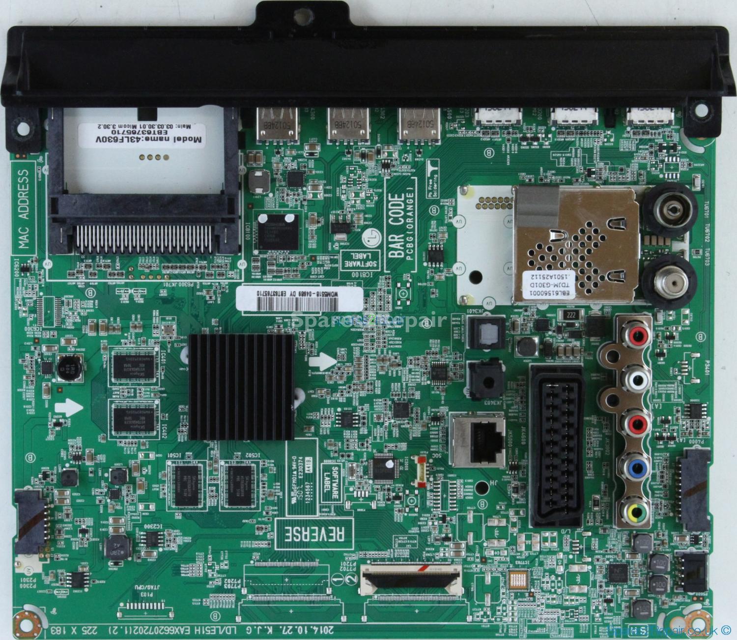LG 43LF630V - Main AV - EBT63765710 - EAX66297202(1.2) - LD/LE51H