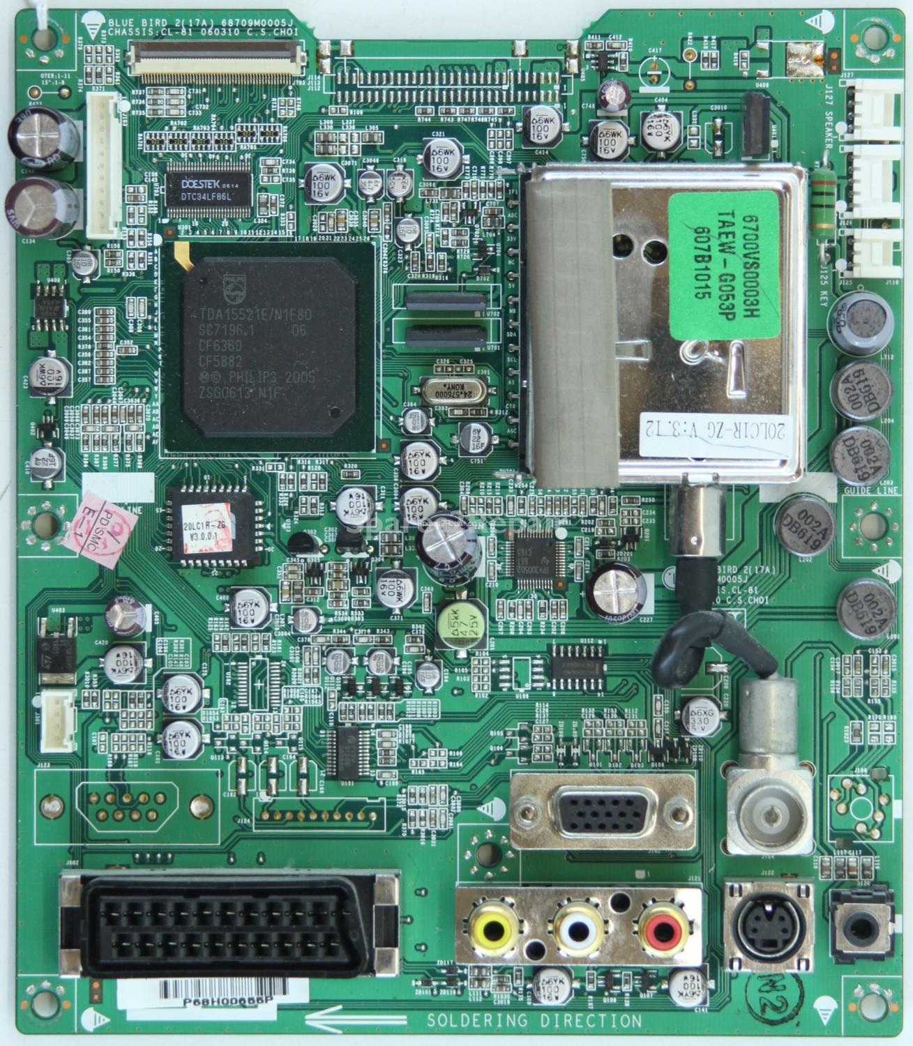 LG 20LC1RB-ZG - Main AV - 68709M0005J - 060310 - BLUE BIRD 2(17A)