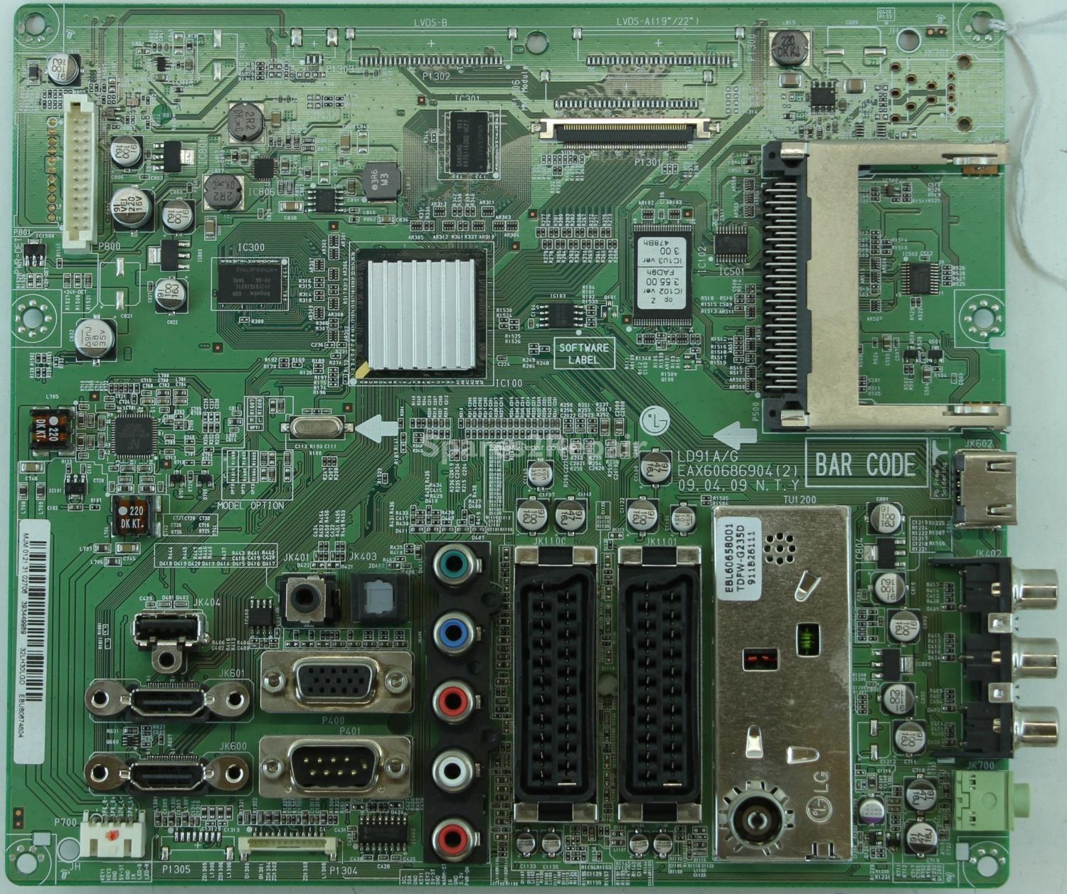 LG 32LH3000-ZA - Main AV - EAX60686904(2) - EBU60674804 - LD91A/G