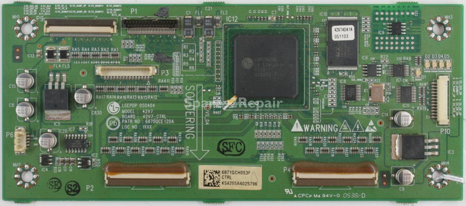 LG 42PX4DV - Logic CTRL - 6871QCH053F - 6870QCE120A - PDP 050404 - 42V7_CTRL