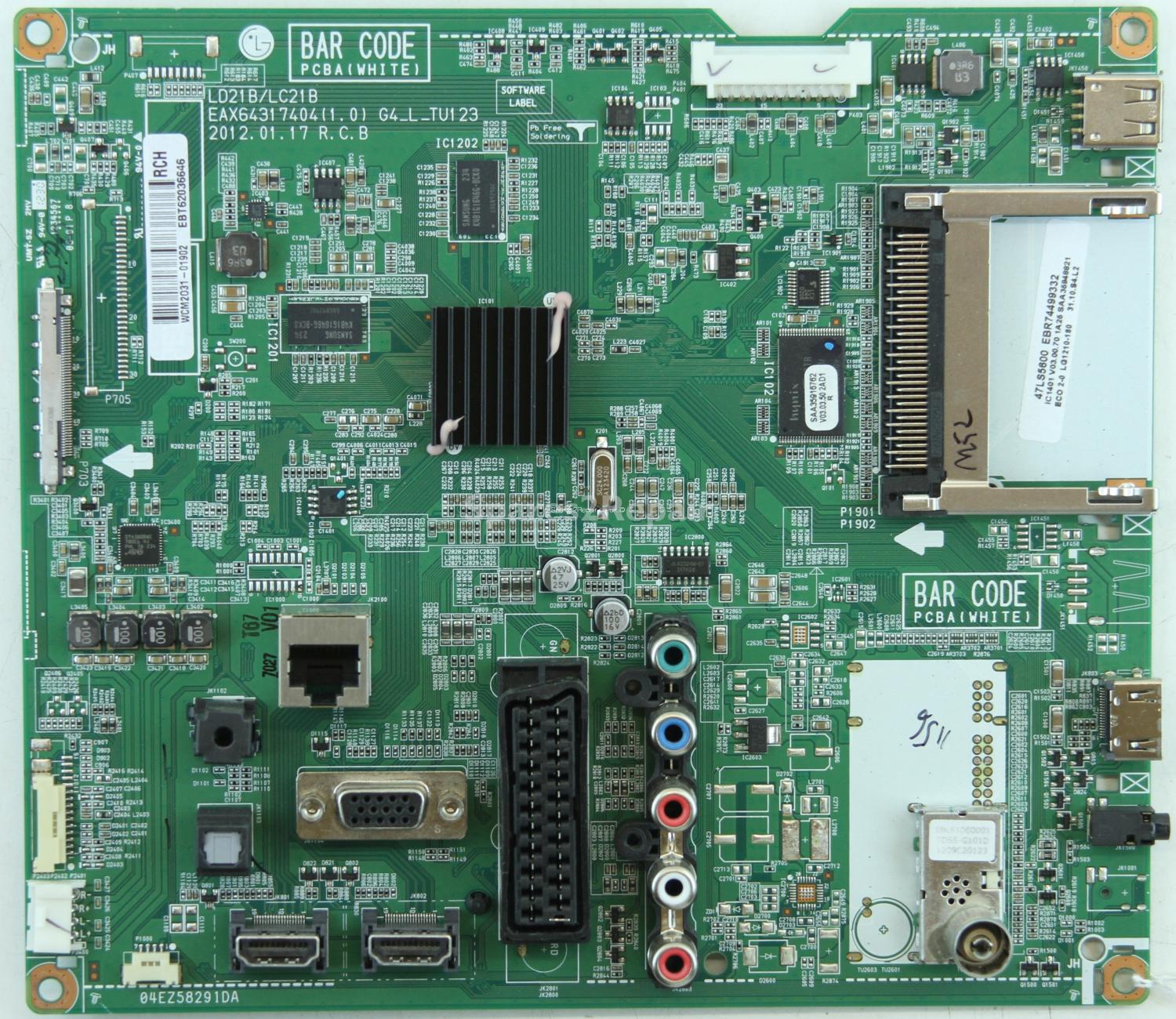 LG 47LS5600 - Main AV - EAX64317404(1.0) - EBR74499332 - EBT62036646 - LD21B/LC21B