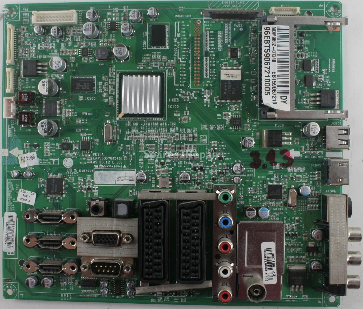 LG 60PS8000-ZA - Main AV - EBT59067210 - EBR59067709 - EAX55357603(0) PD91A