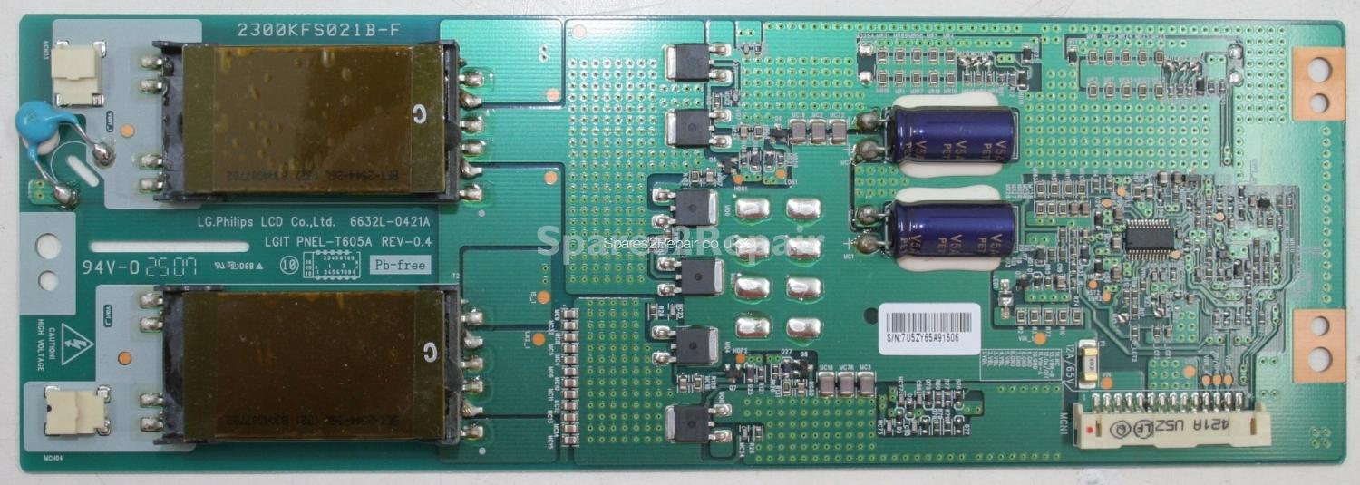 Philips 32PF9632D/10 - Inverter - 2300KFS021B-F - 6632L-0421A - PNEL-T605A REV-0.4
