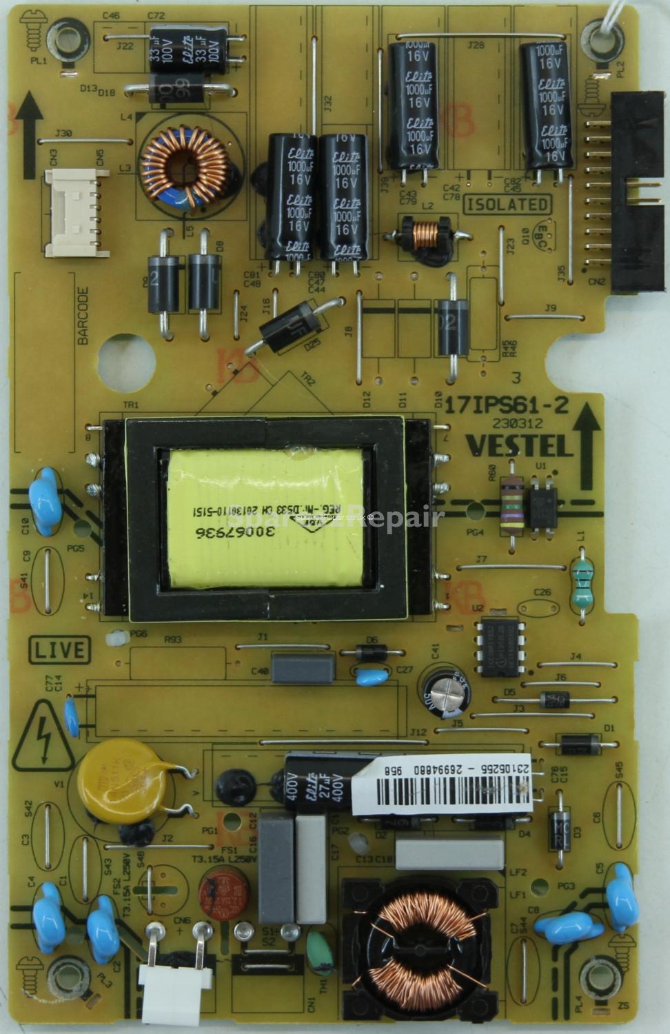 Polaroid P24LED12 - PSU - 17IPS61-2 - 230312 - 23105255