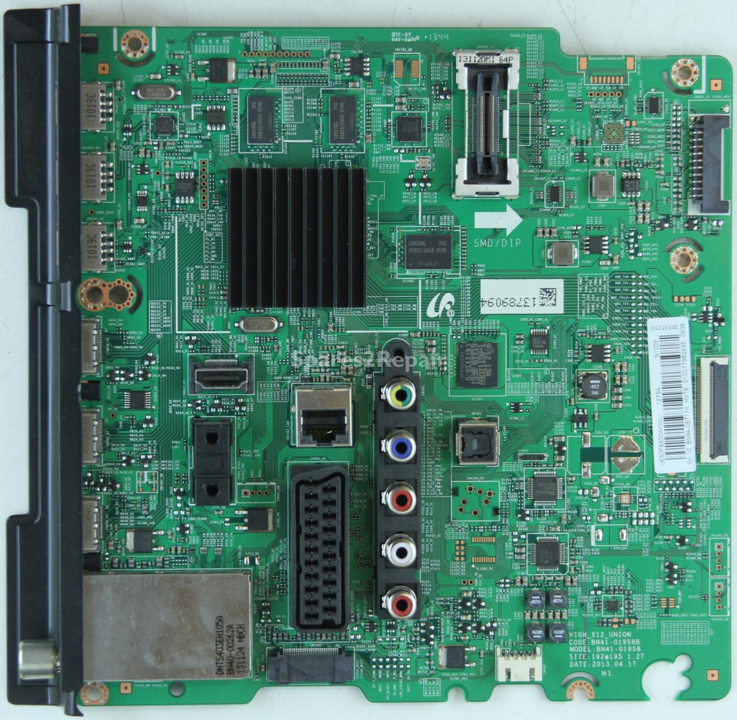 Samsung UE50F6400AK - Main AV - BN94-06717K - BN41-01958B - HIGH_X12_UNION