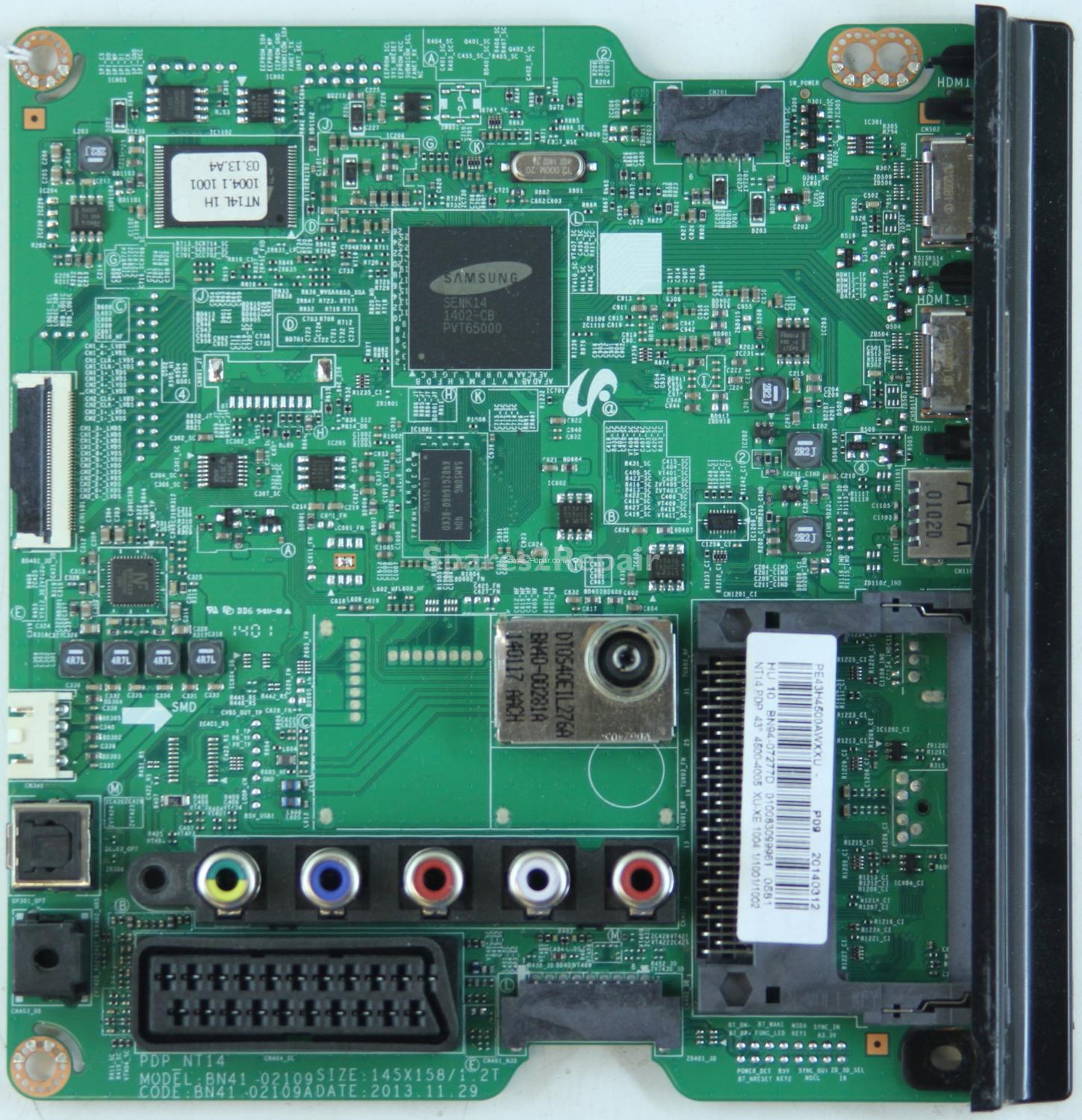 Samsung PE43H4500 - Main AV - BN41-02109A - BN94-07277D